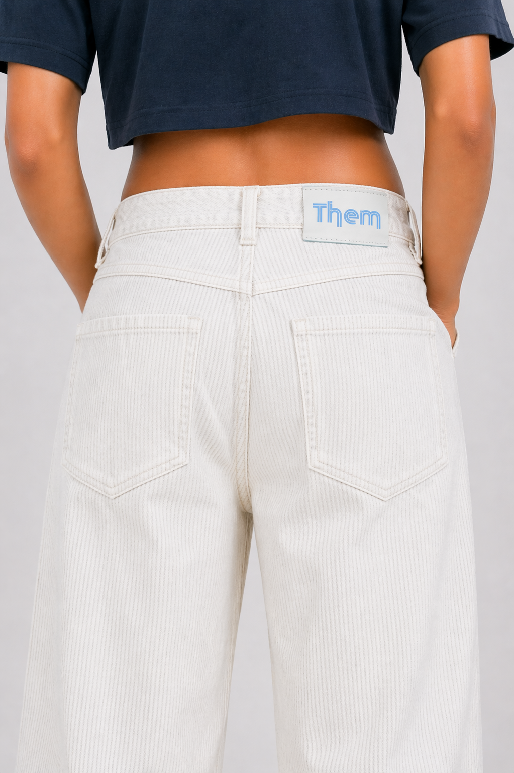 Cloud White Washed Corduroy